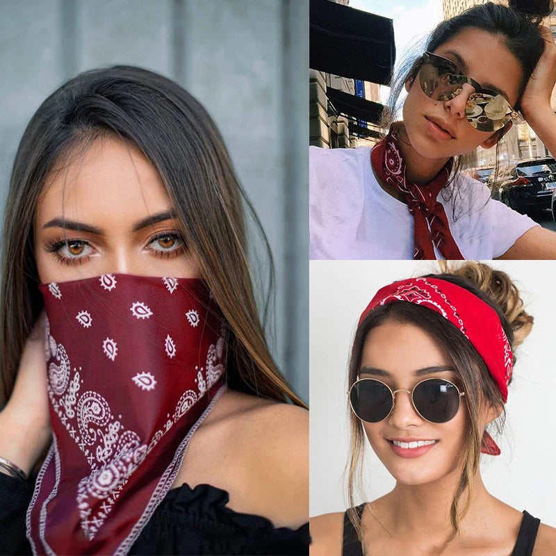 Printed Bandana Square Scarf