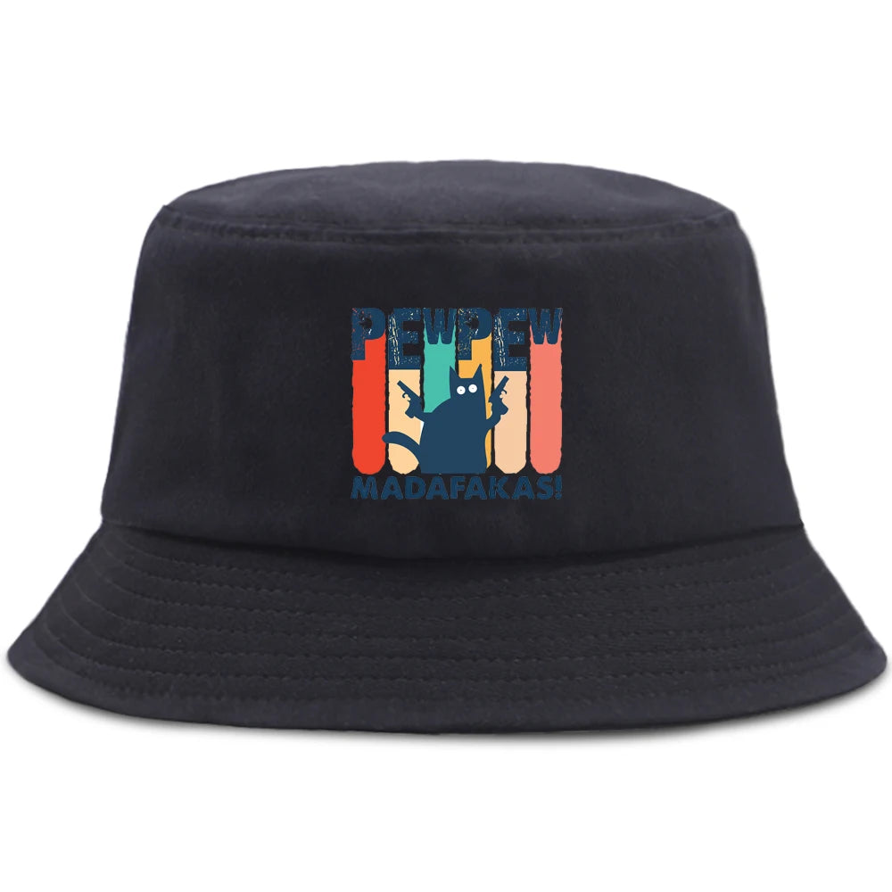 Pew Pew Madafakas Black Cat Bucket Cap