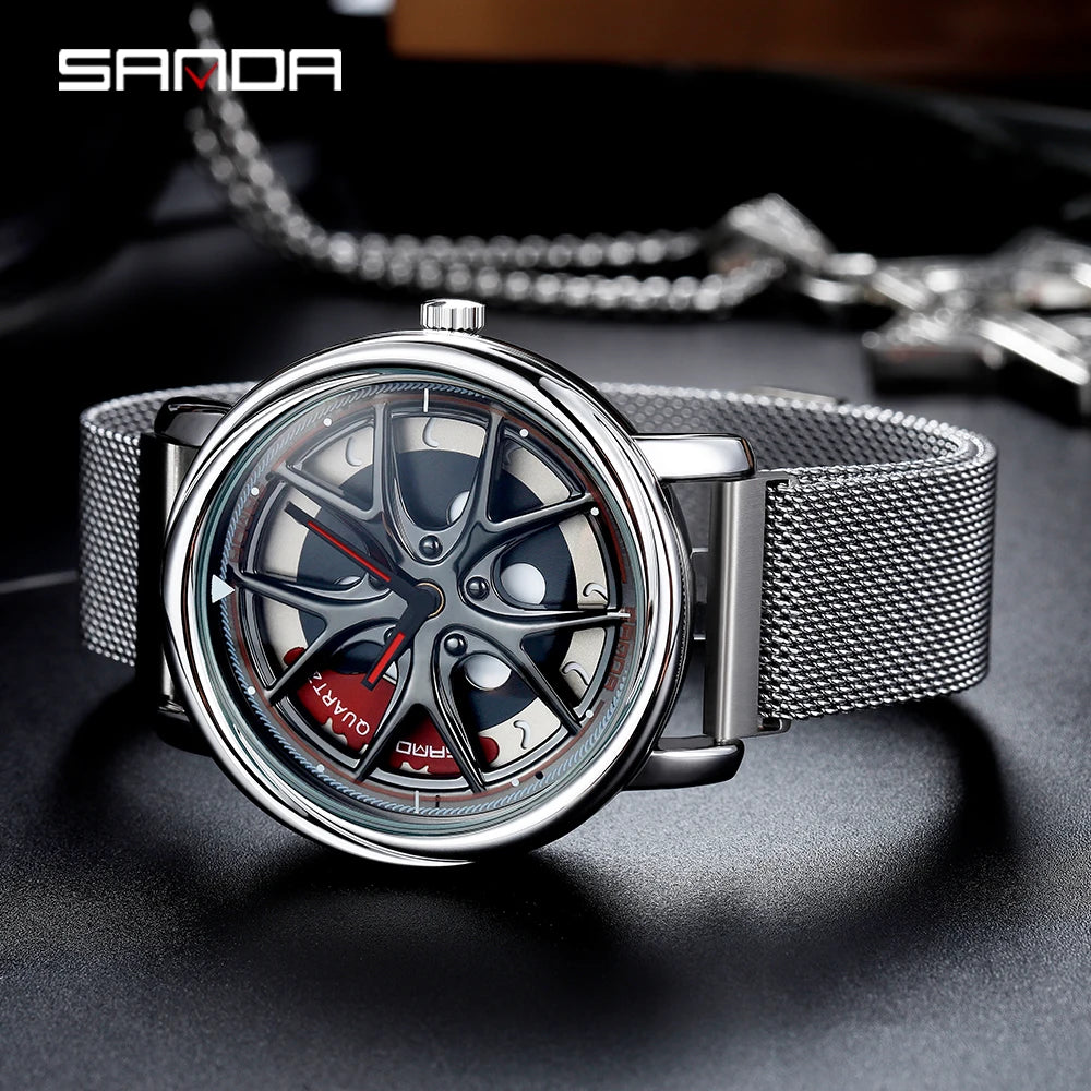 Car Wheel Rim Watch