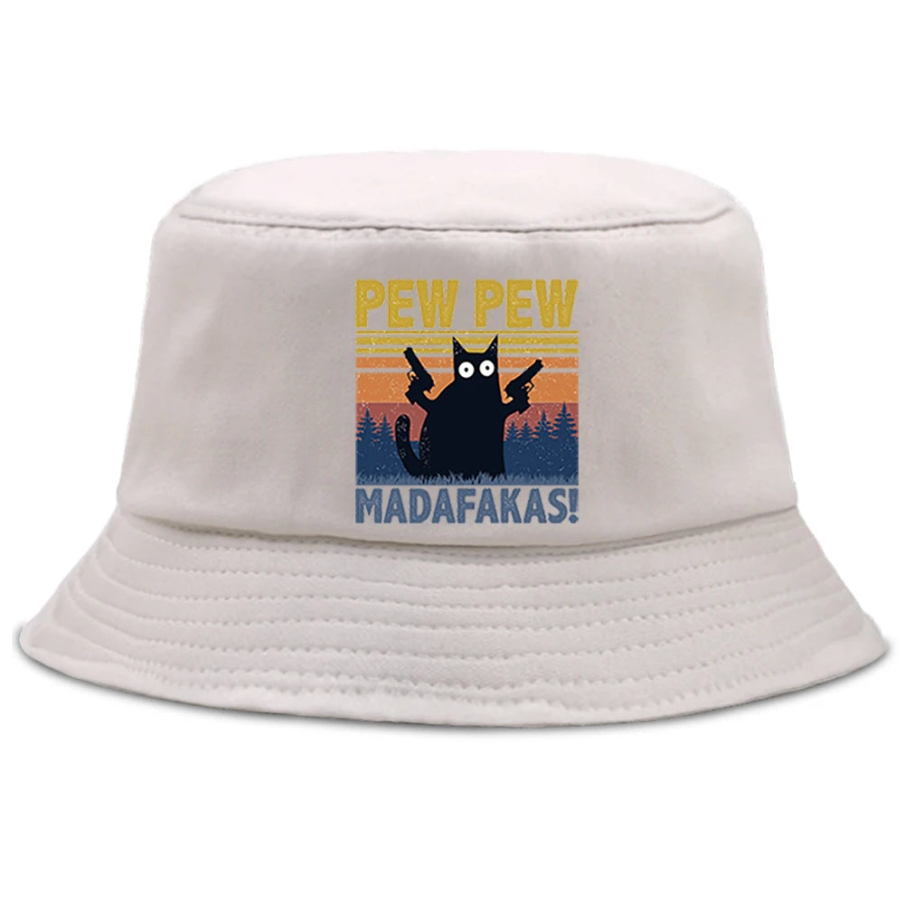 Pew Pew Madafakas Black Cat Bucket Cap