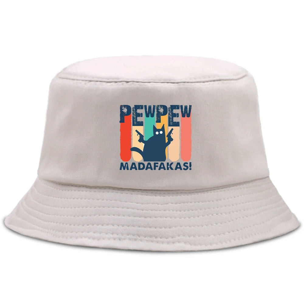 Pew Pew Madafakas Black Cat Bucket Cap
