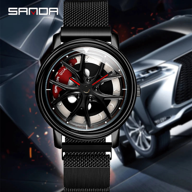 Car Wheel Rim Watch