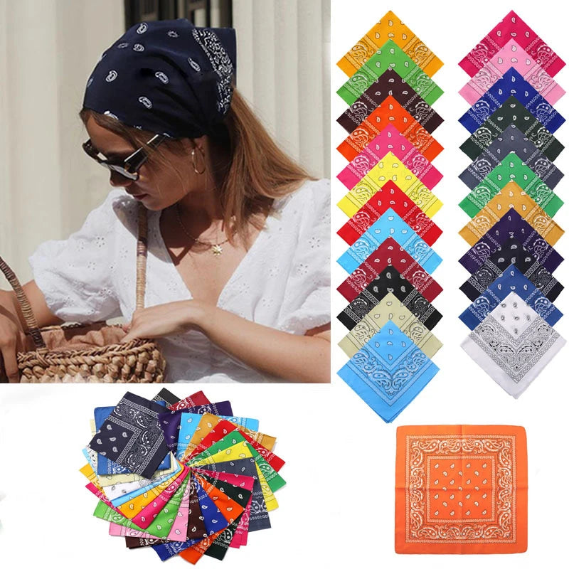 Printed Bandana Square Scarf