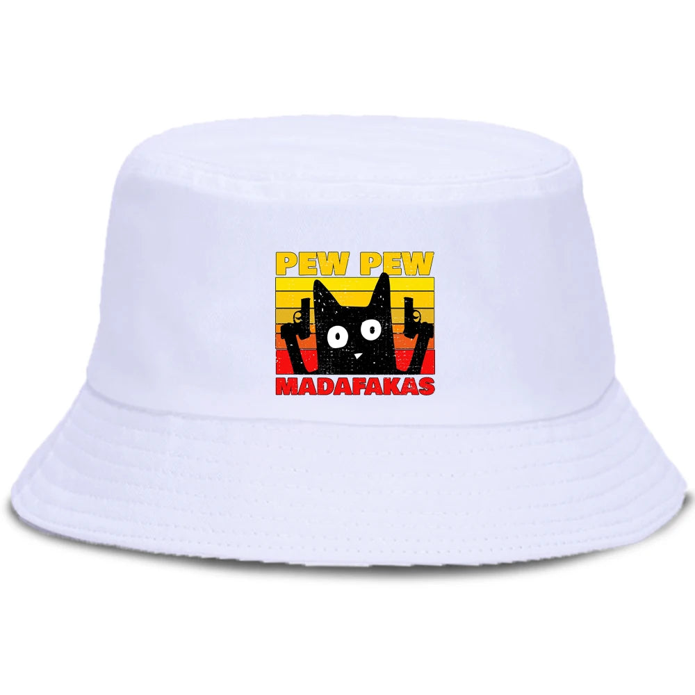 Pew Pew Madafakas Black Cat Bucket Cap