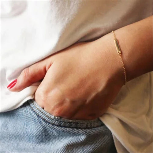 14K Gold Filled Bar Bracelet