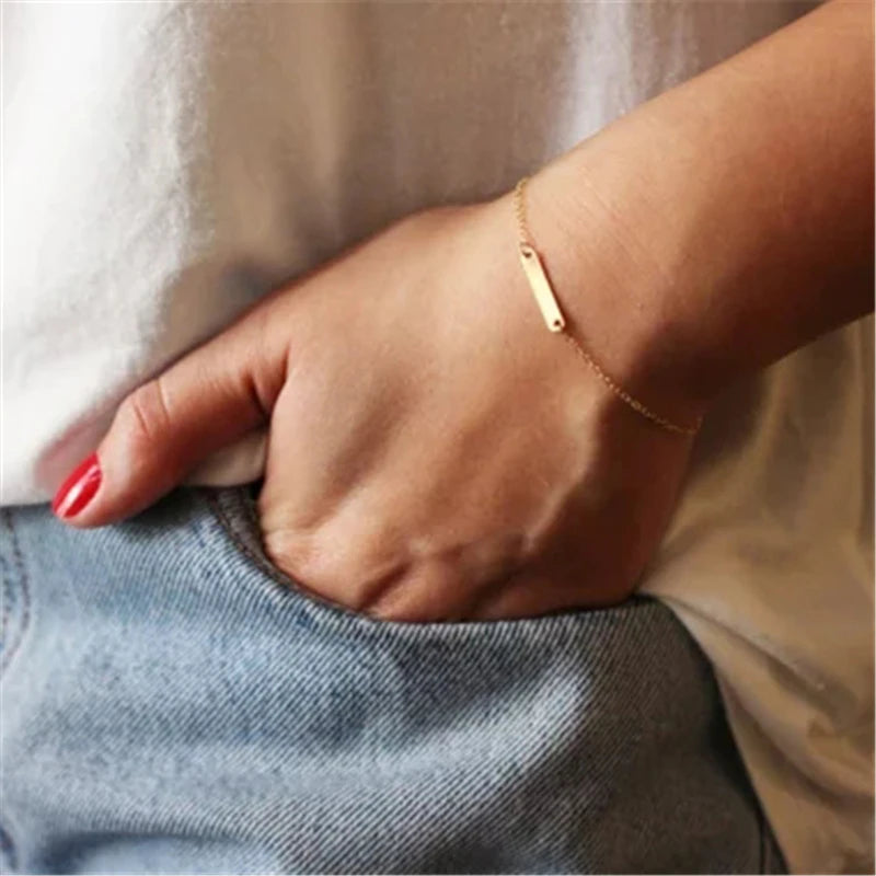 14K Gold Filled Bar Bracelet