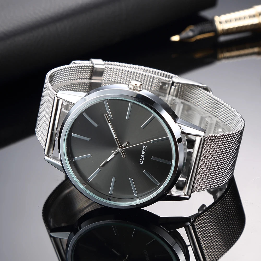 Silver Minimalist Women's Watch