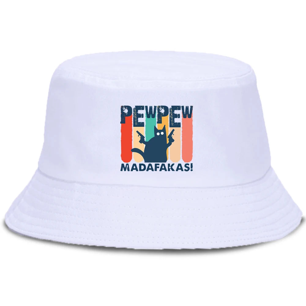 Pew Pew Madafakas Black Cat Bucket Cap