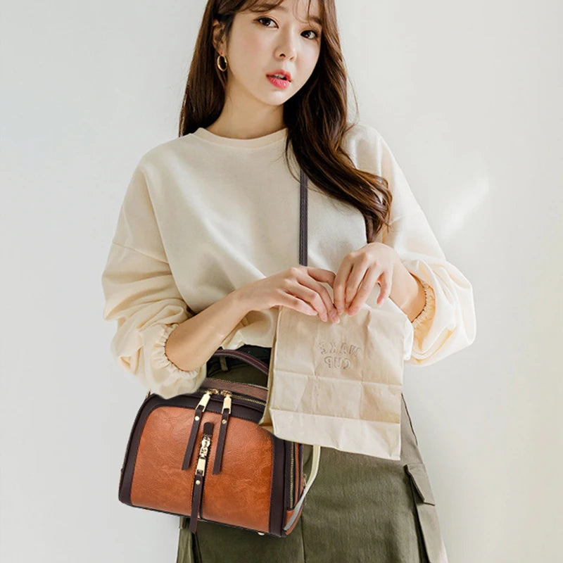 Luxury Solid Color Tote Bag