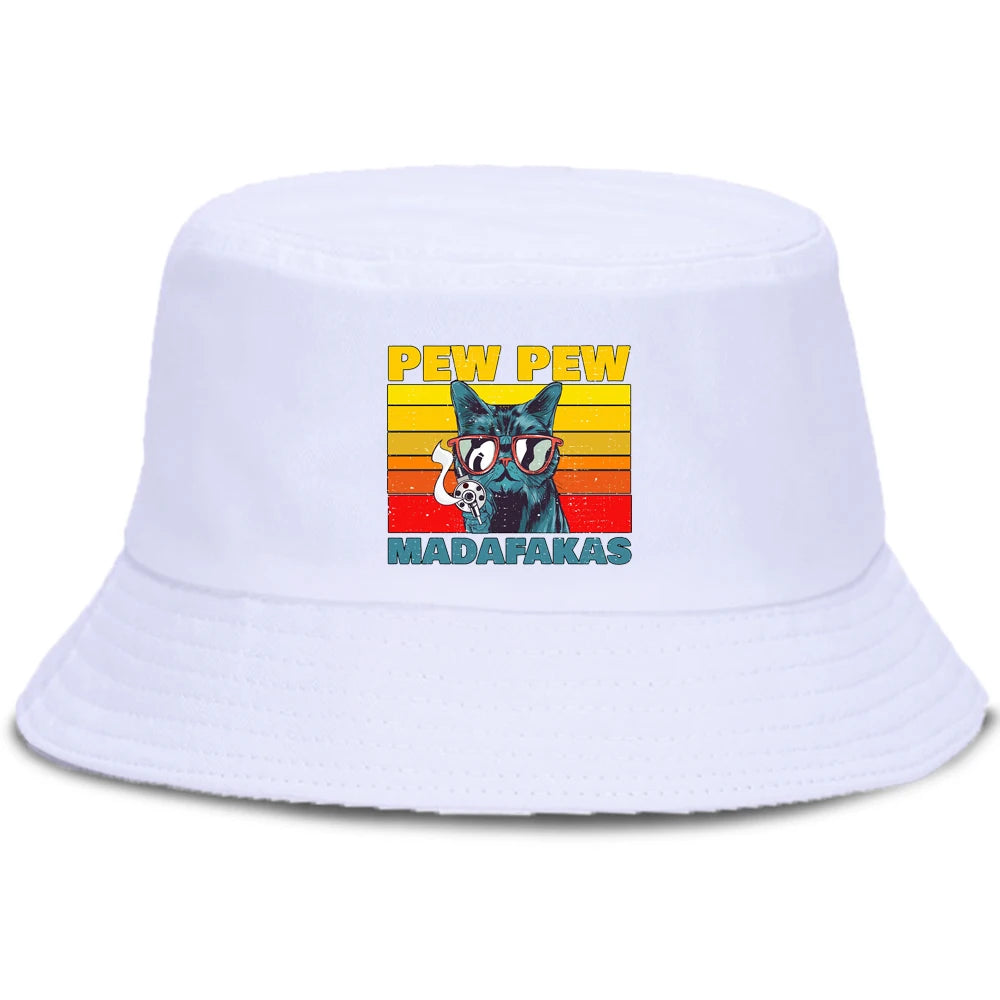 Pew Pew Madafakas Black Cat Bucket Cap