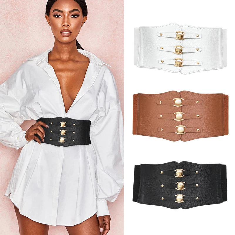 Elastic Wide Corset Belt — Plus Size Waistband