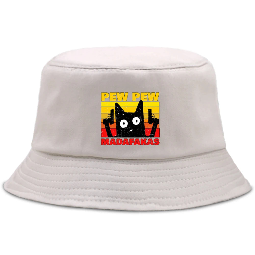 Pew Pew Madafakas Black Cat Bucket Cap