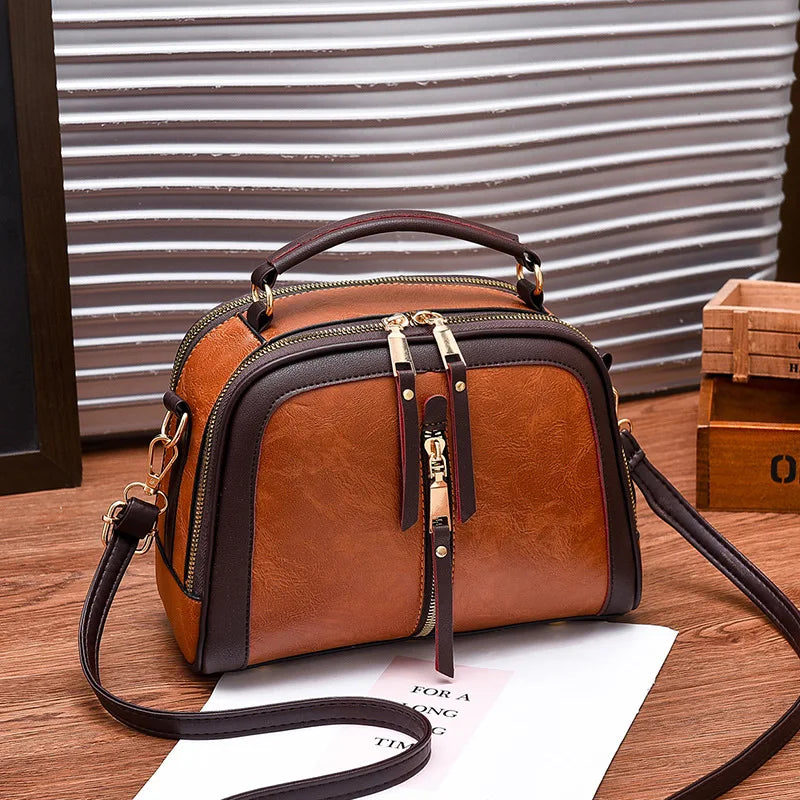 Luxury Solid Color Tote Bag