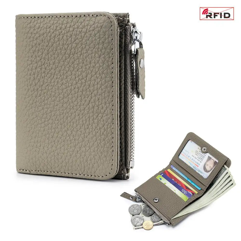 Women's RFID Leather Slim Wallet