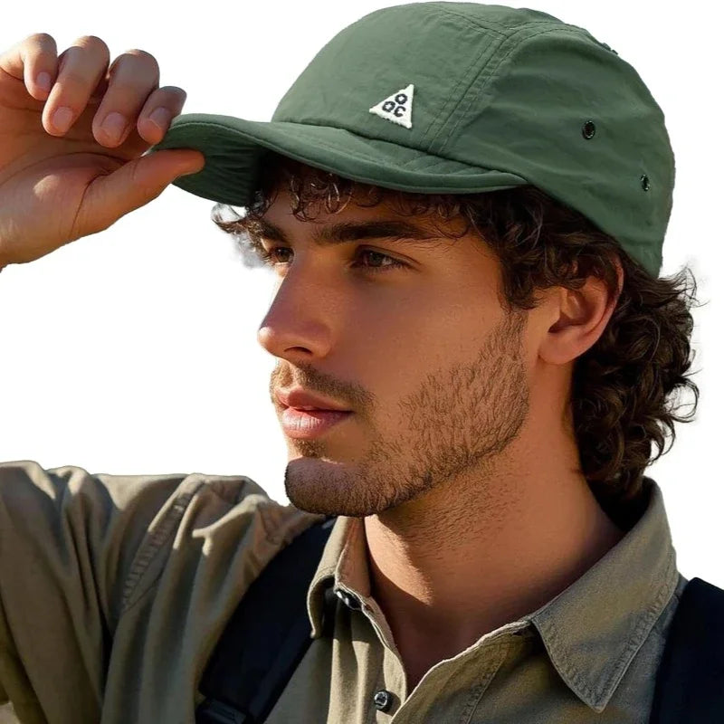Trucker Baseball Cap with Flat Bill — Unisex Sun Hat