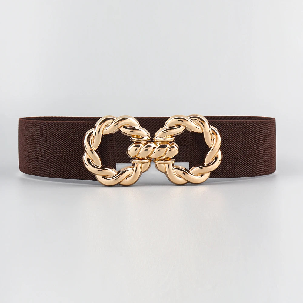 Luxury Corset Waist Belt — Metal Buckle