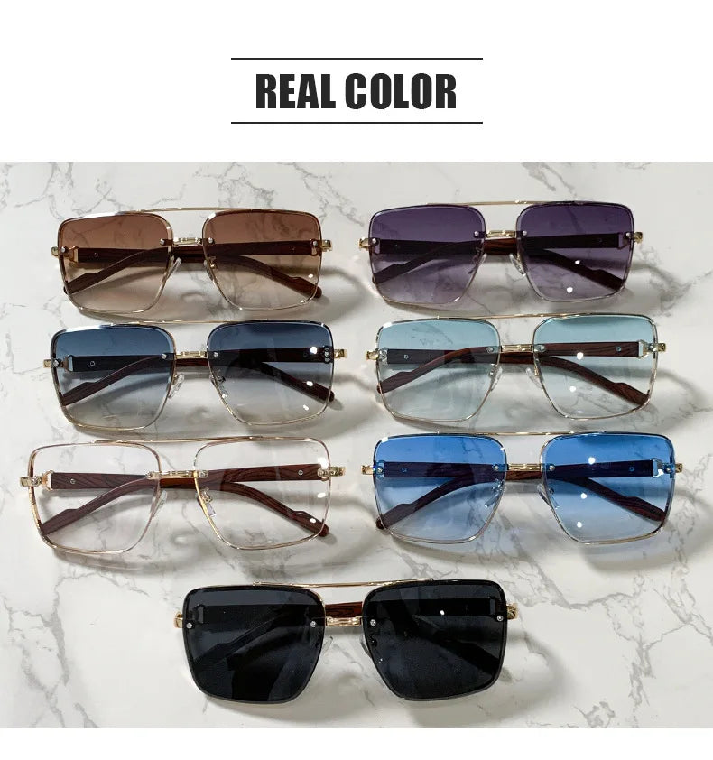 Square Wooden Sunglasses