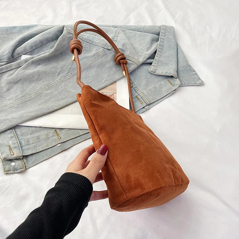Retro Bucket Shoulder Bag