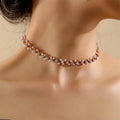 Pearl Cross Choker Necklace
