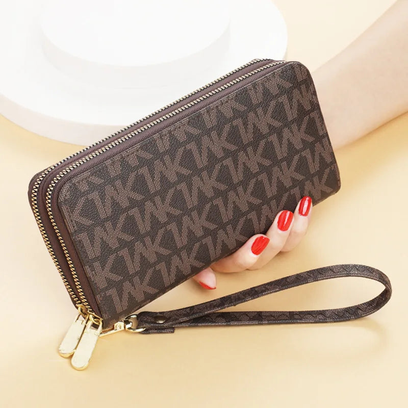 Long Wallet with Double Zipper