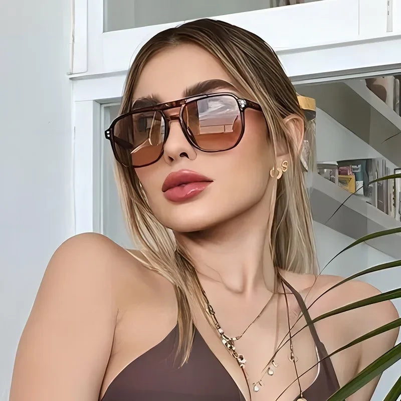 Vintage Square Polygon Sunglasses