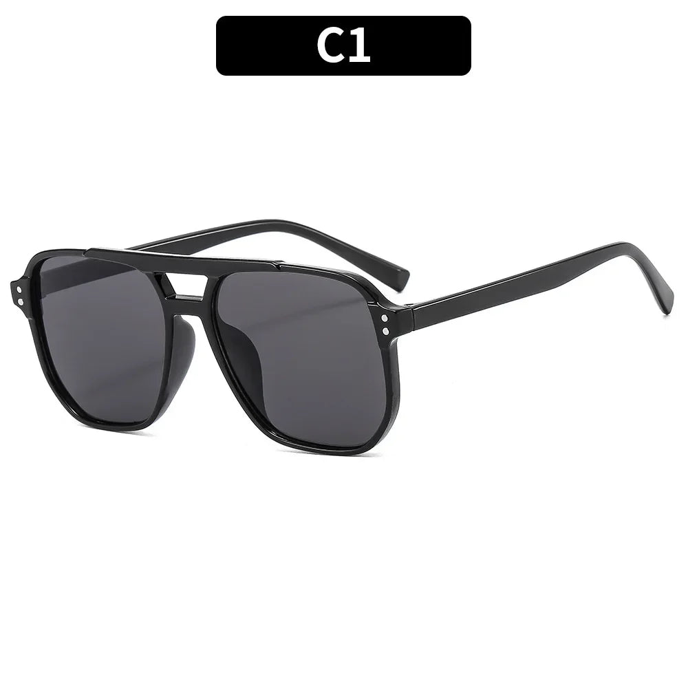 Vintage Square Polygon Sunglasses