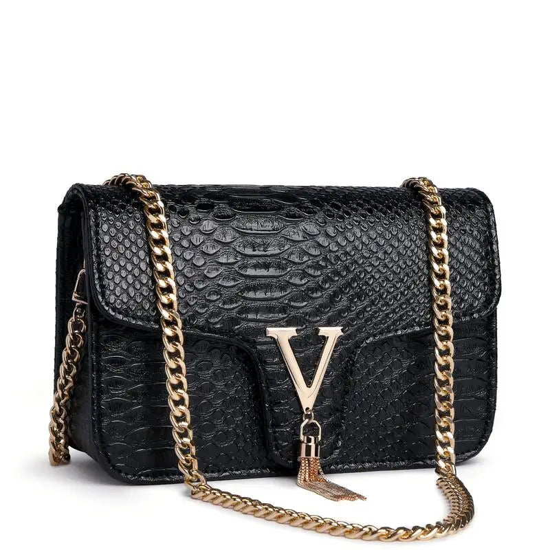 Luxury V Chain Shoulder Bag