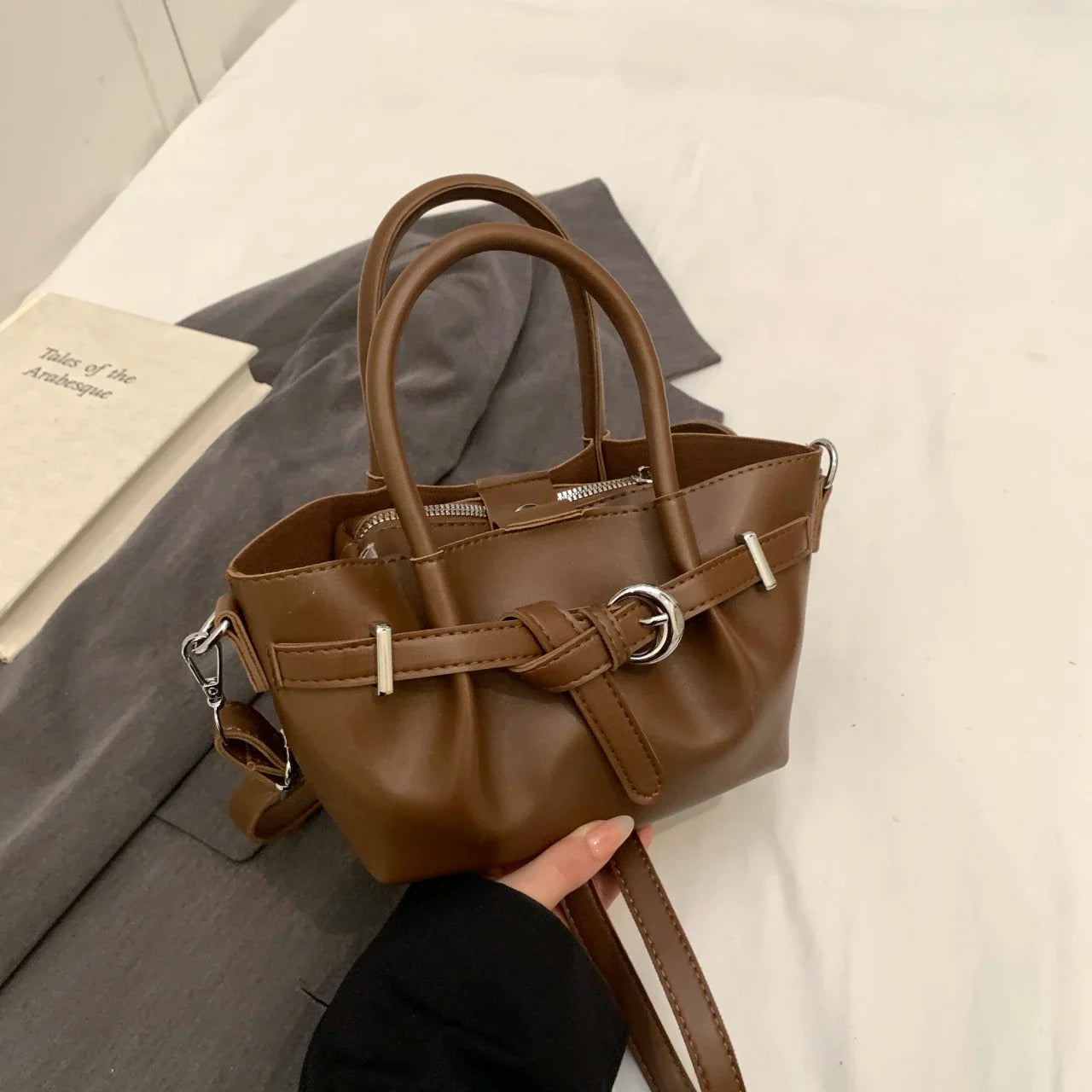 Designer Leather Shoulder Bag