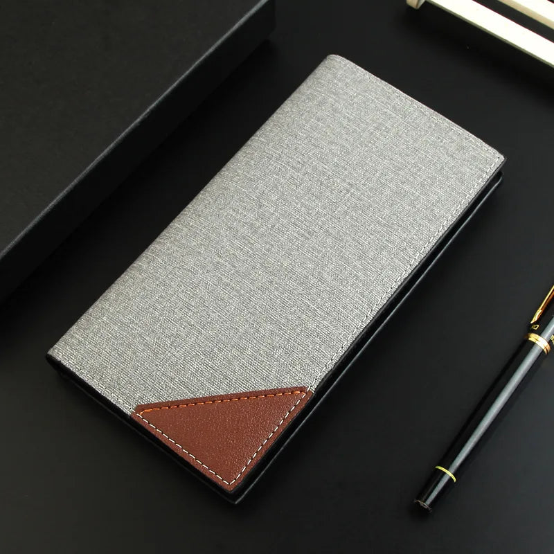 Men's Luxury Slim Leather Bifold Wallet
