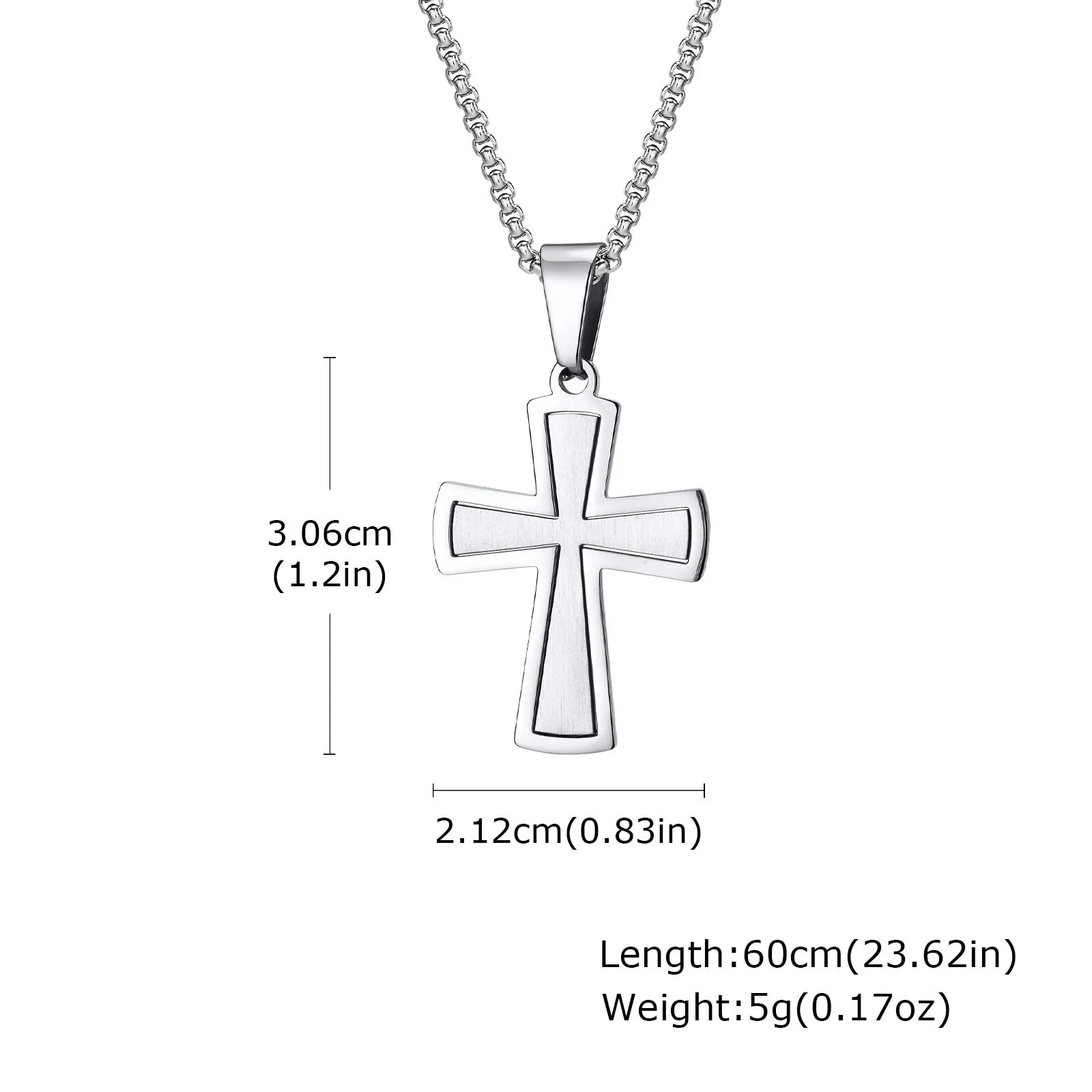 Minimalist Stainless Steel Cross Necklace