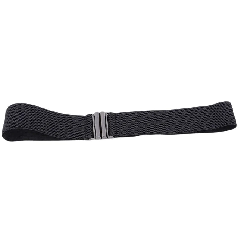 Elastic Wide Waist Belt — Women's Buckle Strap