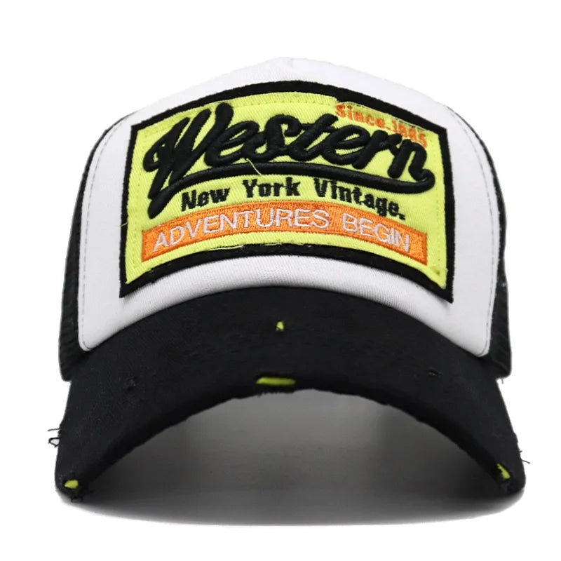 Letter Embroidery Trucker Hat