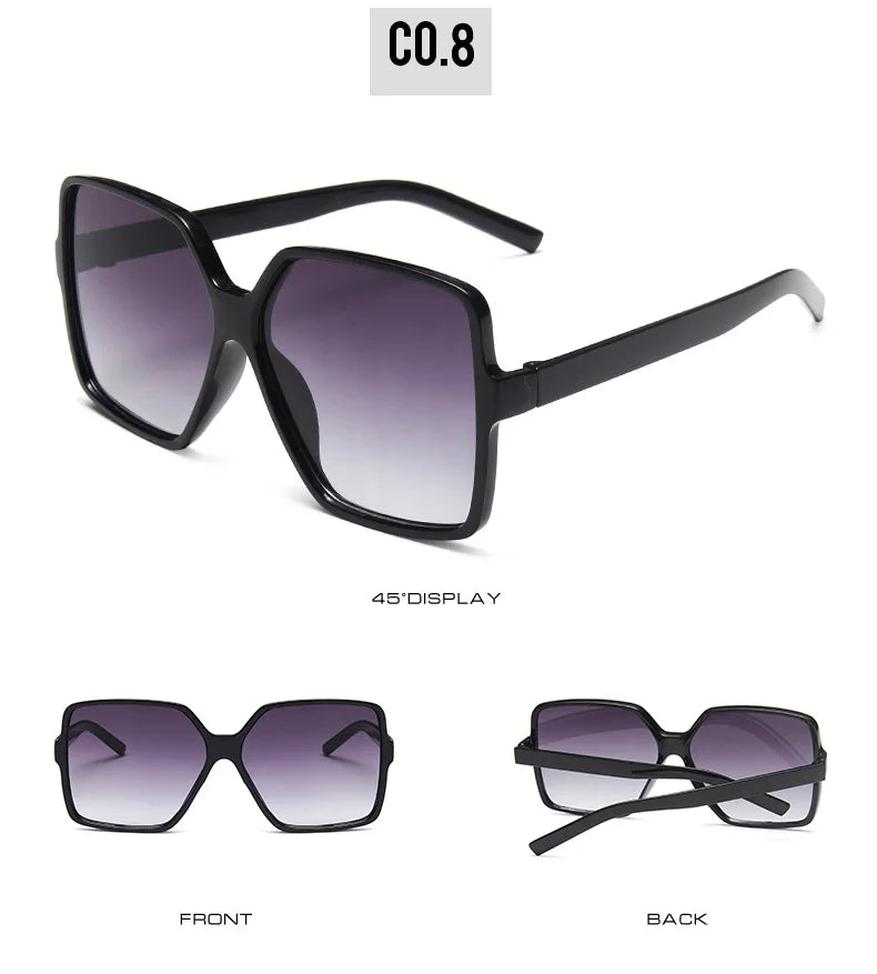 Square Big Frame Retro Shades