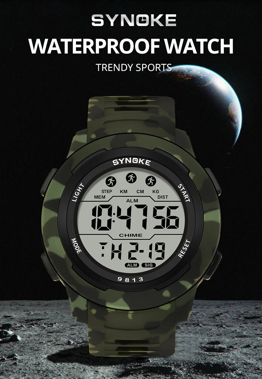 Retro LED Digital Sports Watch
