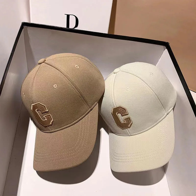 C Letter Embroidered Baseball Cap
