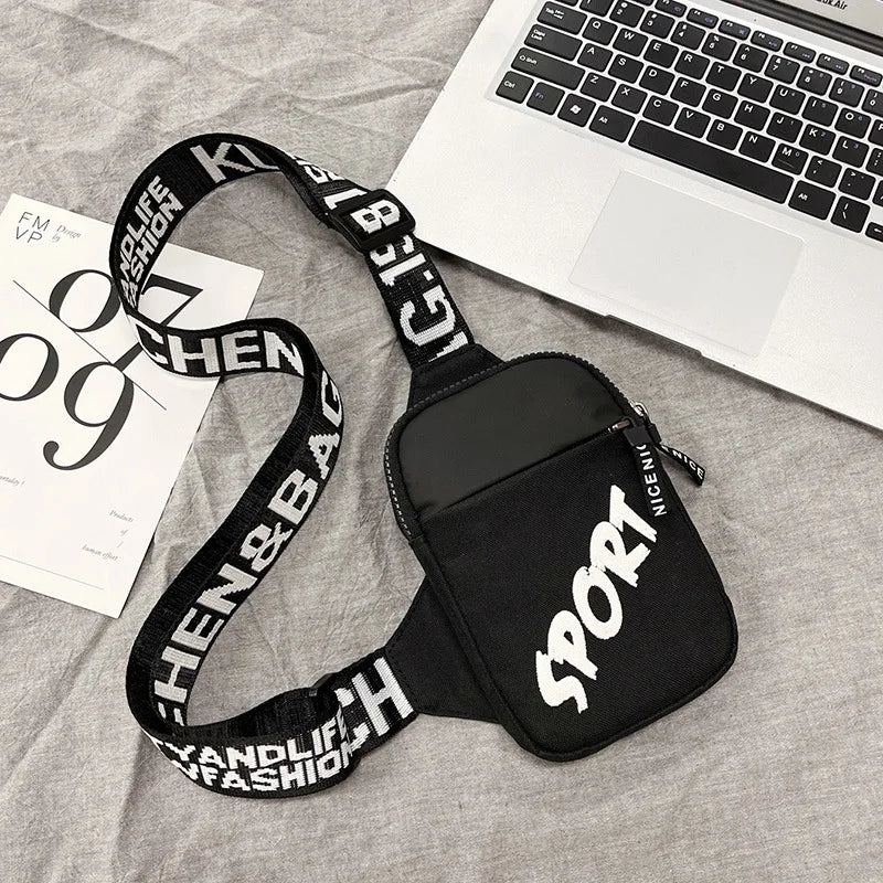 Graffiti Print Hip Hop Chest Bag