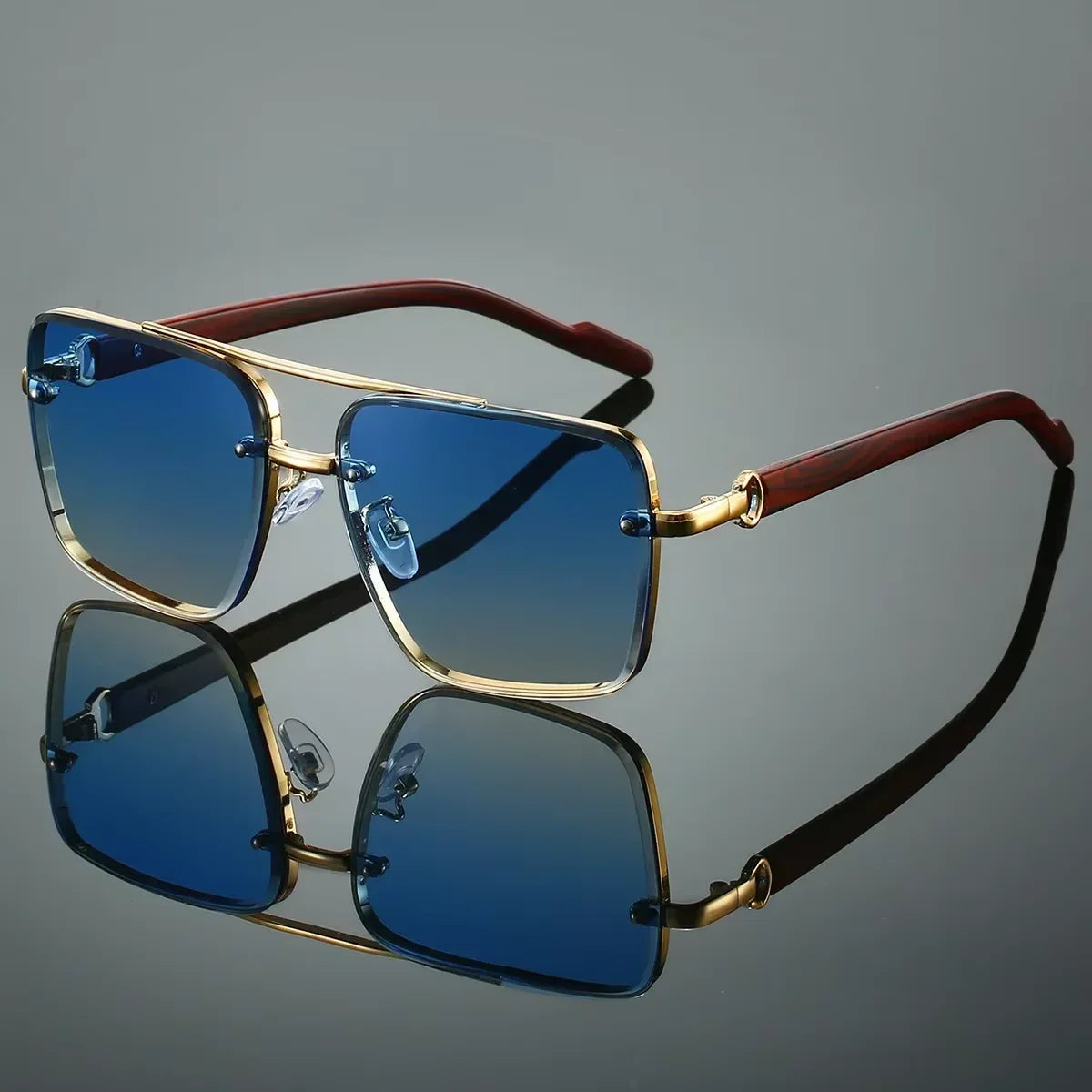 Square Wooden Sunglasses