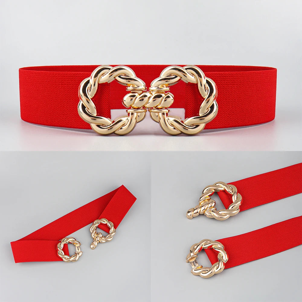 Luxury Corset Waist Belt — Metal Buckle