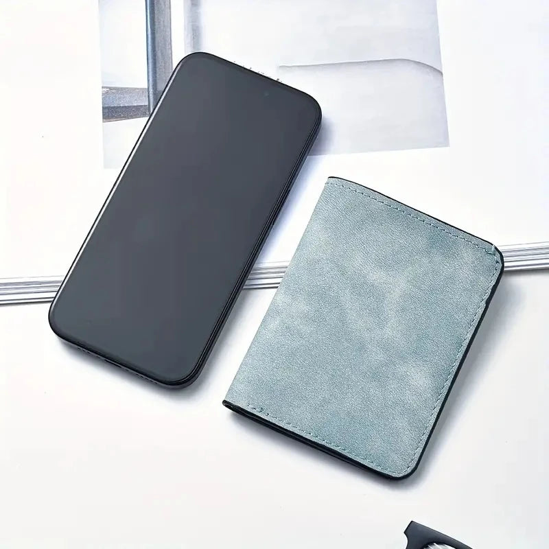 Men's Slim Leather Wallet & ID Holder