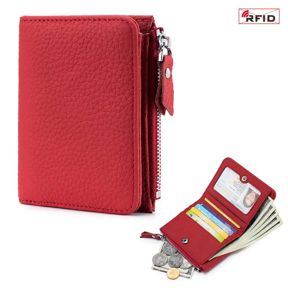 Women's RFID Leather Slim Wallet