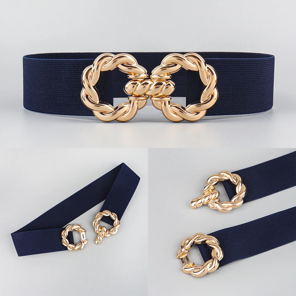 Luxury Corset Waist Belt — Metal Buckle