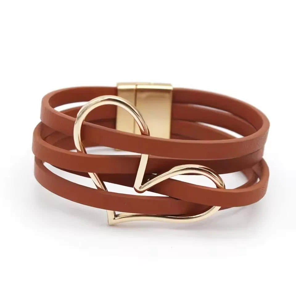 Multilayer Leather Wrap Bracelet