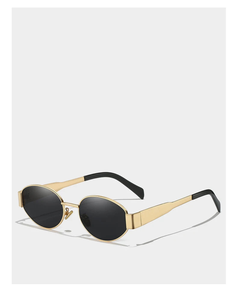 Alloy Oval Sunglasses