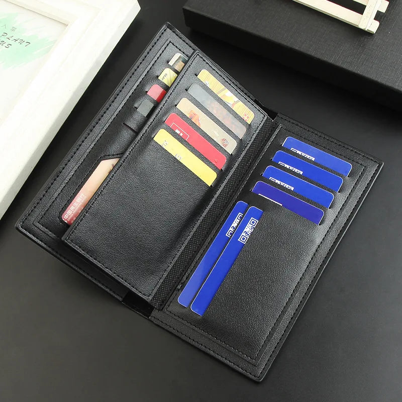 Men's Luxury Slim Leather Bifold Wallet