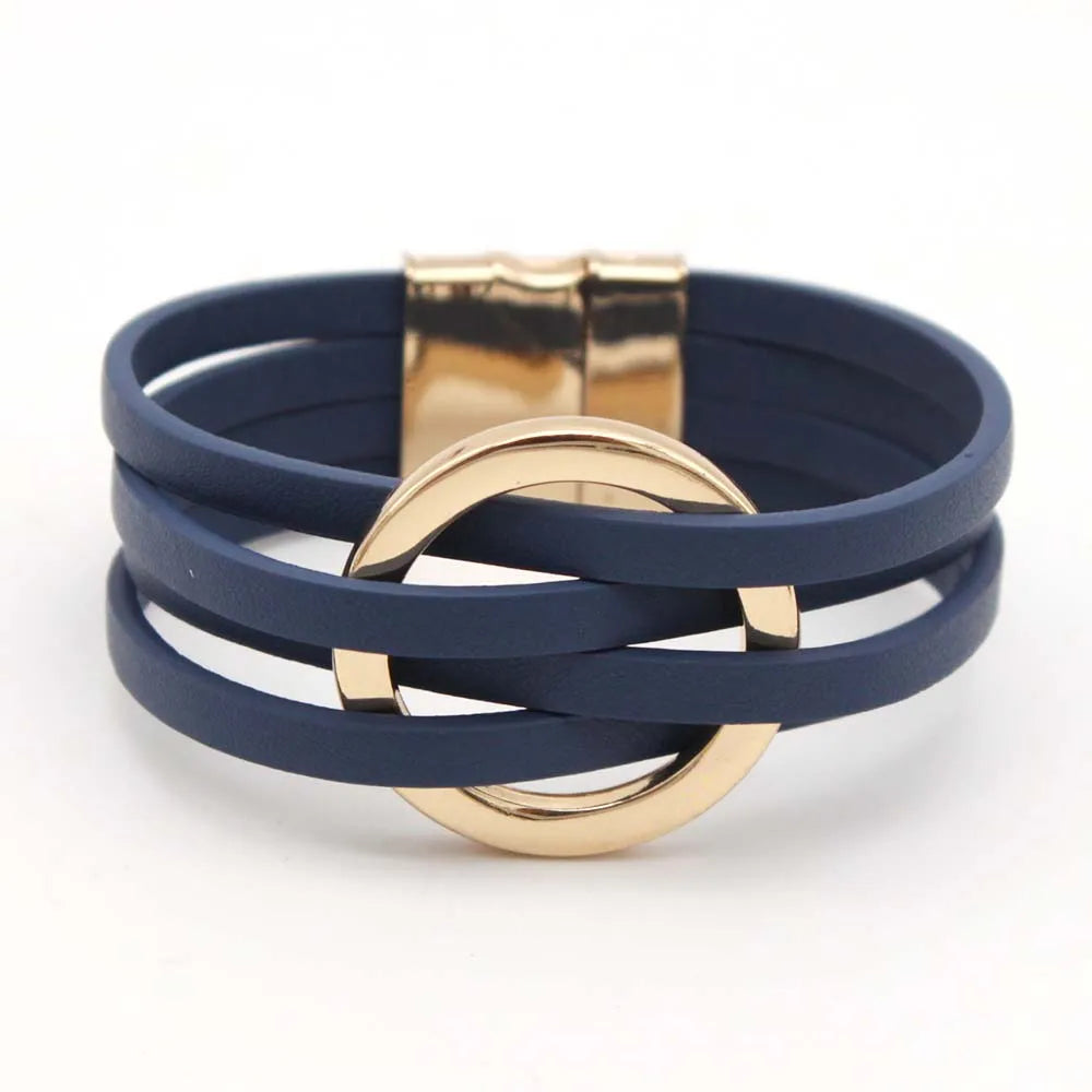 Multilayer Leather Wrap Bracelet