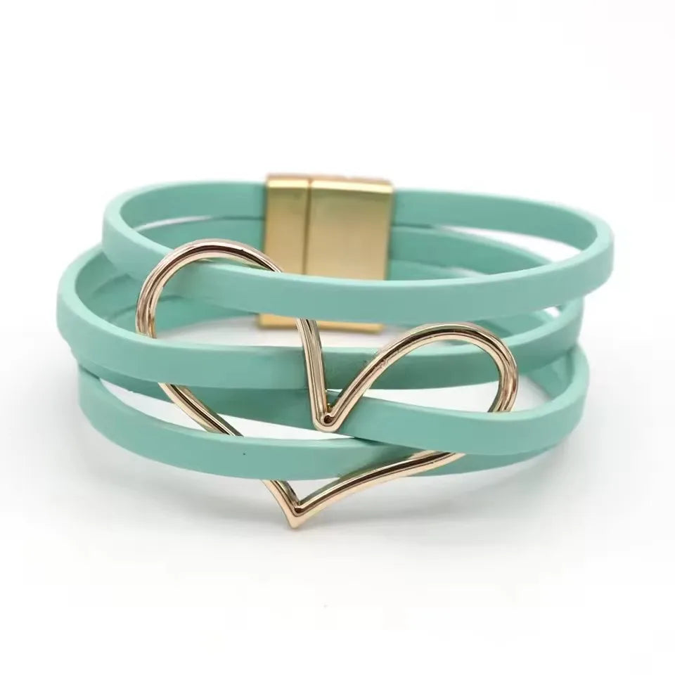 Multilayer Leather Wrap Bracelet