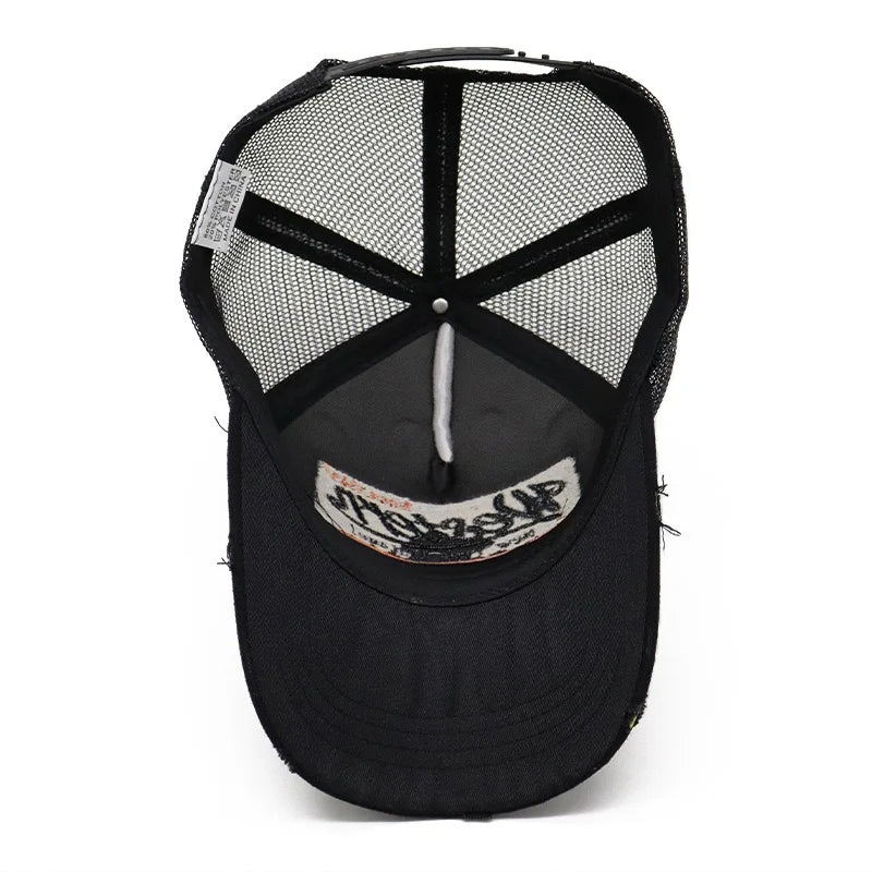 Letter Embroidery Trucker Hat