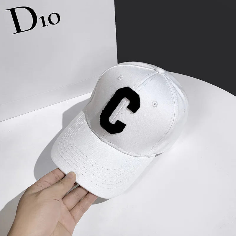 C Letter Embroidered Baseball Cap
