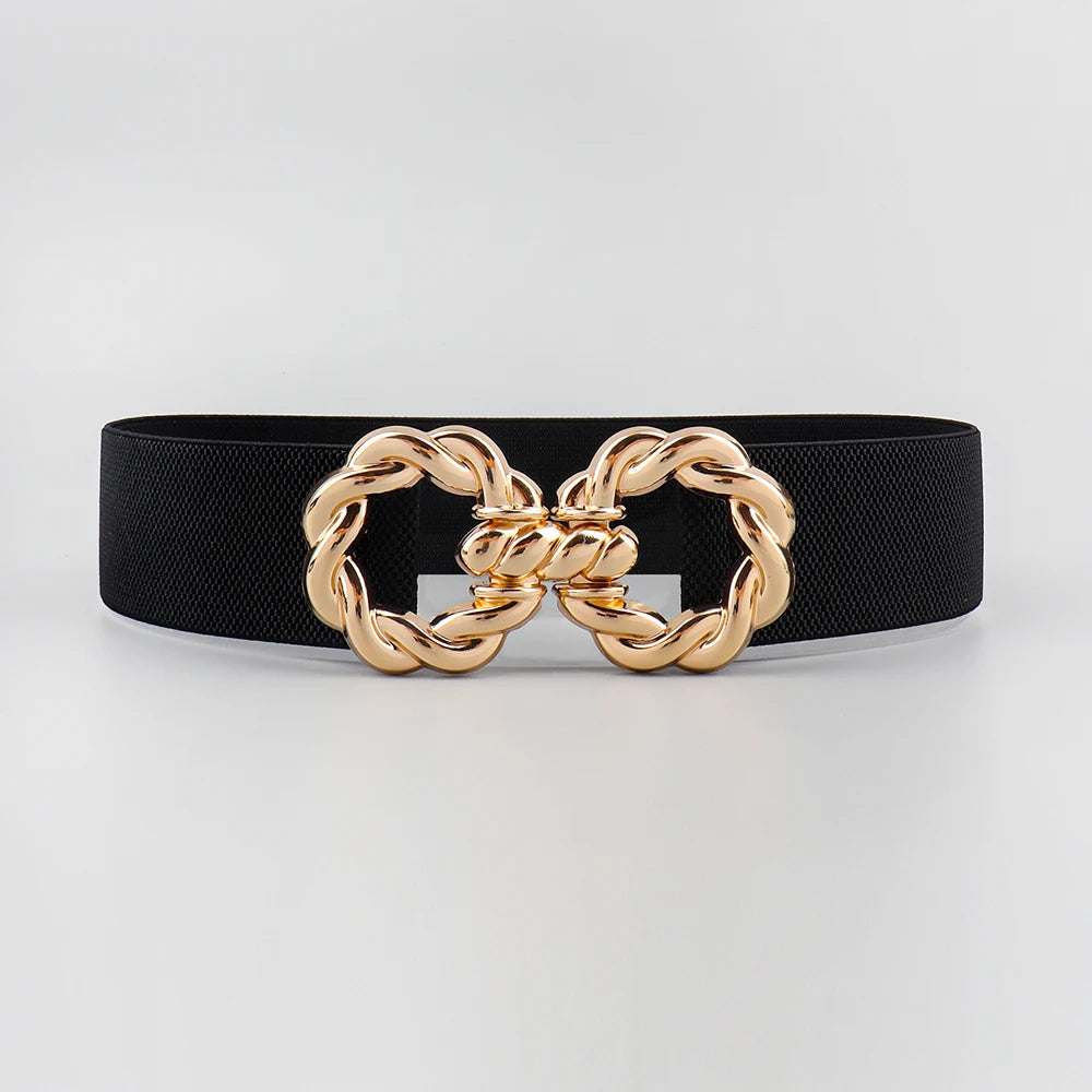 Luxury Corset Waist Belt — Metal Buckle
