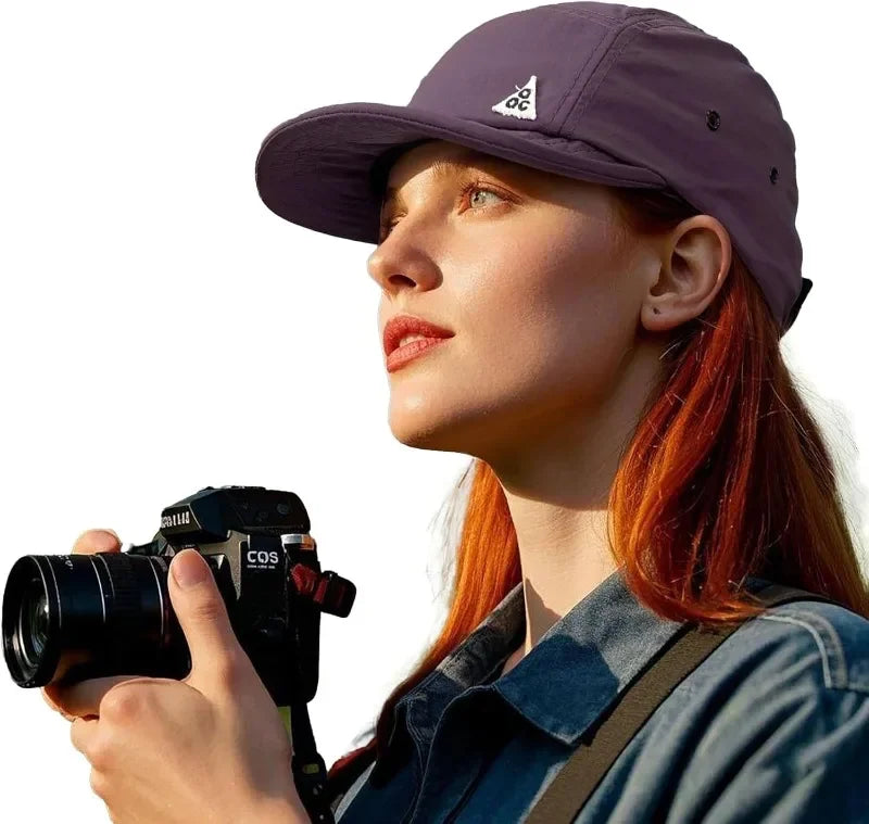 Trucker Baseball Cap with Flat Bill — Unisex Sun Hat